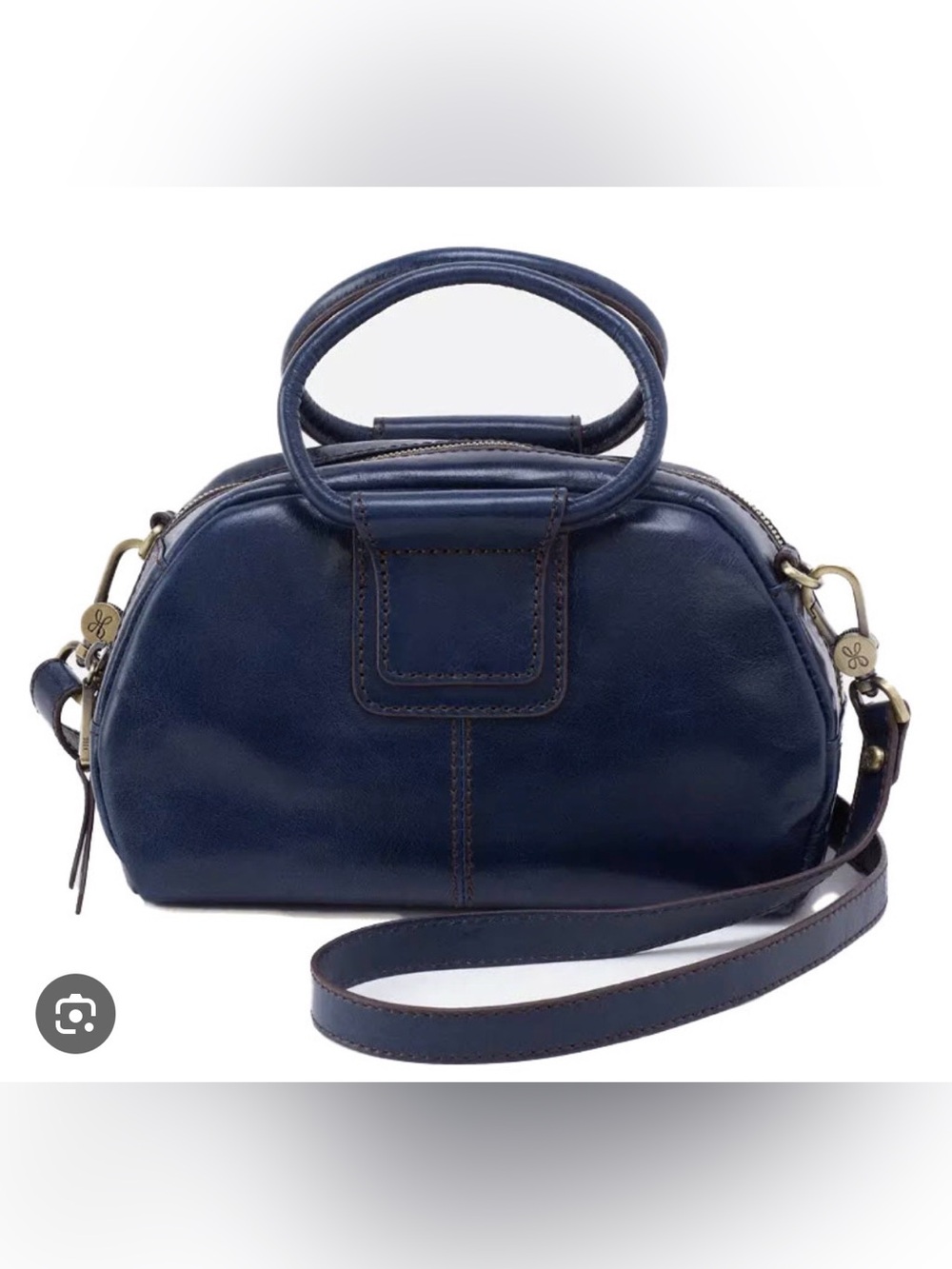 HOBO Shelia Blue Leather Mini Satchel Excellent Condition - Picture 2 of 14
